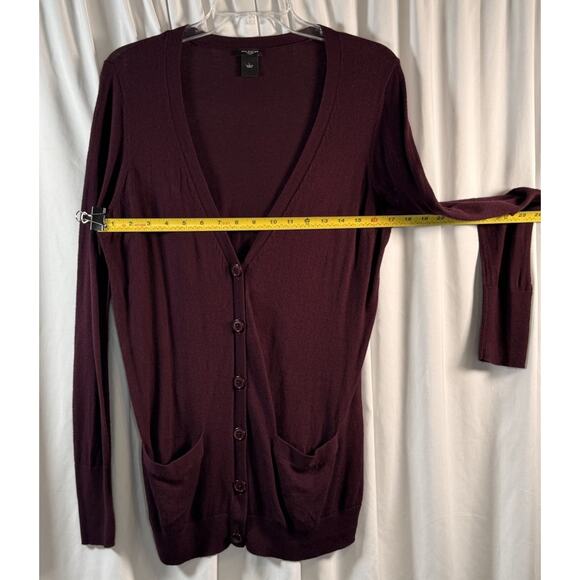 Ann Taylor Deep Burgundy Cardigan - Picture 9 of 11